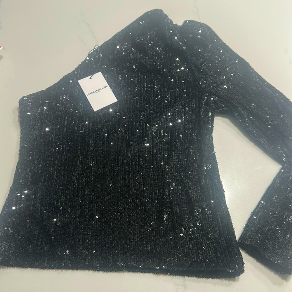 Generation Love Vetta Sequin Top small nwt